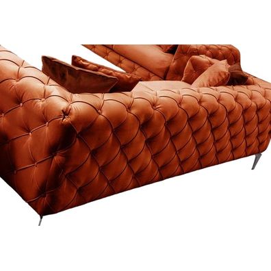Luxusná trojmiestna pohovka Como 237 x 90 cm, oranžová