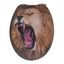 WC sedadlo s 3D obrázkom a jednoduchým zatváraním Wenko Lion, 44,5 x 38 cm