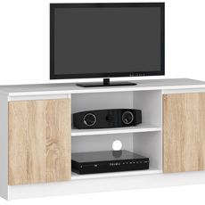 Ak furniture TV stolík Tonon 120 cm biely/sonoma