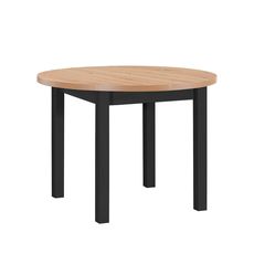 Rozkladací jedálenský stôl Poli 4 100-180x100 - dub artisan/čierna