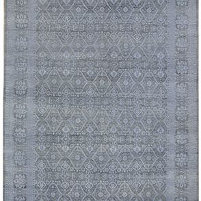 Diamond Carpets koberce Ručne viazaný kusový koberec Diamond DC-HALI B Light grey / blue - 305x425 cm