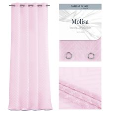 Záclona AmeliaHome Molisa II ružová, velikost 140x270