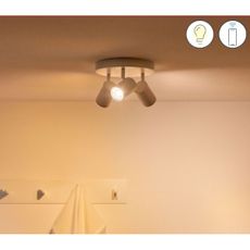 WiZ - LED RGBW Stmievateľné bodové svietidlo IMAGEO 3xGU10/4,9W/230V biela Wi-Fi