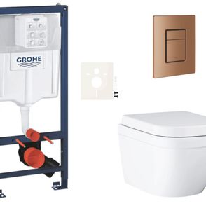 Závesný wc set do ľahkých stien / predstenová montáž Grohe Euro Ceramic SIKOGRSEUSCDL0