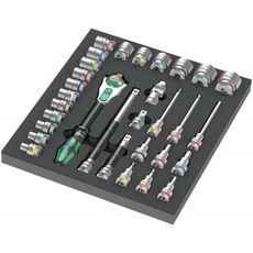 Wera 150112 Sada račňových kľúčov Zyklop 1/2" 8000 C typ 9722 v penovej vložke Set 1 (sada 31 dielov)