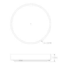 Zuma Line MS724-R400-AB - LED Stm. svietidlo NADI LED/36W/230V pr. 40 cm mosadz+DO