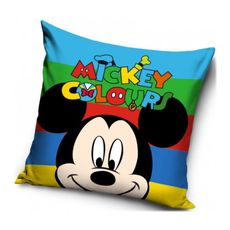 Vankúš Mickey Mouse - Disney - motív Colours - 40 x 40 cm