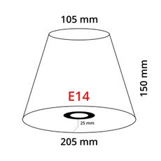 Eglo 49433 - Tienidlo k stojacej lampe VINTAGE zelená vyšívané E14 pr. 20,5 cm