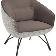 Joop! KOKTAILOVÉ KRESLO, textil, koža, fango