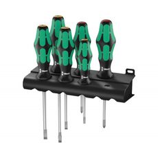 Wera 105650 Kraftform Plus Lasertip 334/6 skrutkovače (sada 6 ks a stojan)