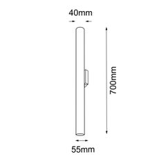 Amplex 8877 - Nástenné svietidlo AKADI 2xGU10-MR11/15W/230V