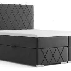 Posteľ Boxspring Royal bez úložného priestoru, 200x180, Sivá - (Mono 247)