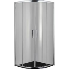XXXL POLKRUHOVÝ SPRCHOVACÍ KÚT, chrómová, 90/200/90 cm