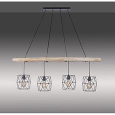 Leuchten Direkt 15036-18 - Luster na lanku EDGAR 4xE27/60W/230V