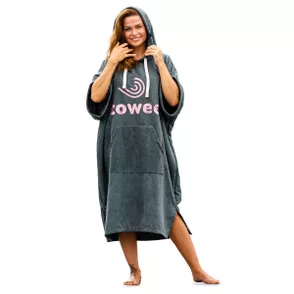 Towee Poncho Surf , roz, 70 x 100 cm