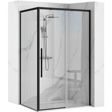 Sprchový kút Rea SOLAR 90x120 cm čierny mat