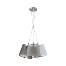 Duolla - Luster na lanku ROSSA 3xE27/40W/230V antracit/šedá