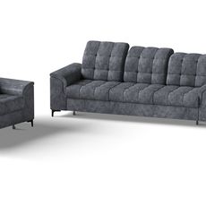 Sedacia súprava ALICA set 3+2+1, ANTHRACITE
