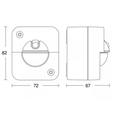 STEINEL 66048 - Vonkajší infračervený senzor IR 180 AP 180° IP54 biela