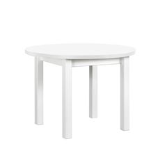 Rozkladací jedálenský stôl Poli 4 100-180x100 - biela
