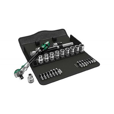 Wera 004079 Sada račne Zyklop Speed 8100 SC 9 - palcová. 28 dielov, 1/2" skľučovadlo