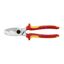 Káblové nožnice 200 mm, VDE 1000V. KNIPEX 95 16 200 - chrómované, viaczložkové objímky