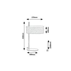 Rabalux 74241 - Stolná lampa NARMIN 1xE14/40W/230V