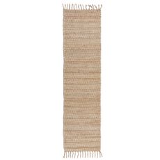 Flair Rugs koberce Behúň Levi Chenille Jute Natural - 60x230 cm