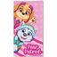 Plážová osuška Paw Patrol - motív Skye a Everest - 100% bavlna - 70 x 140 cm