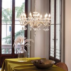 Ideal Lux - Luster na reťazi NEGRESCO 10xE14/28W/230V pr. 85 cm zlatá