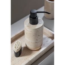 Béžový kamenný dávkovač mydla 250 ml Travertine – Mette Ditmer Denmark