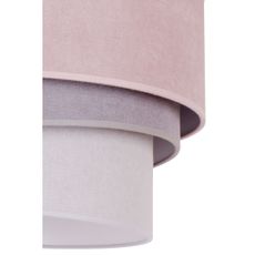 Duolla - Stropné svietidlo TRIO 1xE27/15W/230V pr. 45 cm ružová/šedá/biela