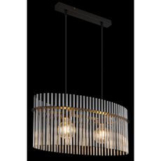 Globo 15698H3 - Luster na lanku GORLEY 2xE27/60W/230V čierna