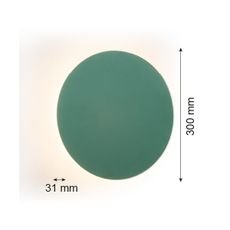 Argon 8325 - LED Nástenné svietidlo OREGON PLUS LED/6W/230V 3000K 30 cm zelená
