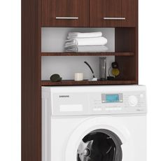 Ak furniture Kúpeľňová skrinka nad práčkou Fin wenge