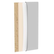 NABBI Quito štvorcový čalúnený panel na stenu 40x40 cm svetlosivá