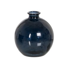 Tmavomodrá ručne vyrobená váza (výška 18 cm) – Ixia