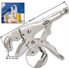 Čeľusťové škrípajúce kliešte (16-27 mm), 250 mm dlhé - V3739
