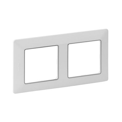 Legrand 754032 - Rámik pre spínače VALENA LIFE 2P biela/chróm