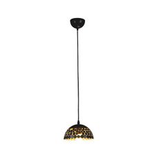 Luster na lanku LISA BLACK 1xE27/60W/230V