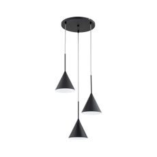 Luster na lanku FABO 3xE14/10W/230V čierna
