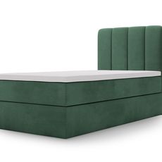 Čalúnená boxspring posteľ Magic Mini 90x200 - zelená