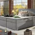 Posteľ Boxspring Divalia 200 x 180, hnedá (látka - bd 04)