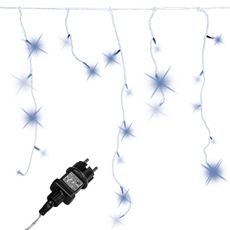 Vianočná LED reťaz dážď 5 m | studená biela 200 LED