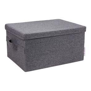 Sivý látkový úložný box s vekom 30x40x22 cm Soft Storage – Bigso