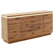 Linea Natura ŠIROKÁ KOMODA, trámový dub, farba duba, 180/84/44 cm