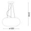 Ideal Lux - Luster na lanku ULISSE 3xE27/60W/230V pr. 52 cm biela