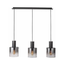 ITALUX MD17076-3B BK - Luster na lanku JAVIER 3xE27/60W/230V