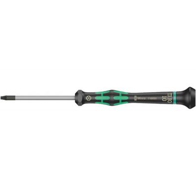 Wera 118050 TORX skrutkovač TX 10 BOx60 mm na použitie v elektronike Kraftform Micro typ 2067, s bezpečnostným kolíkom