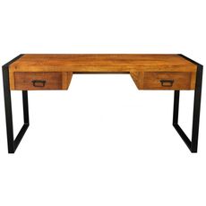 indickynabytok.sk - Písací stôl Retro 160x76x70 indický masív mango